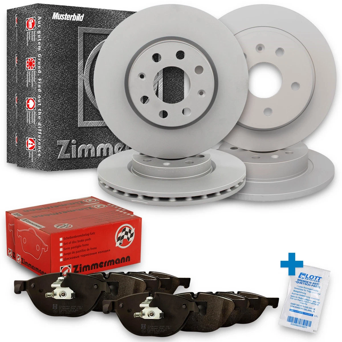 Гальмівні диски і колодки Zimmermann для VW GOLF IV (1J1) -