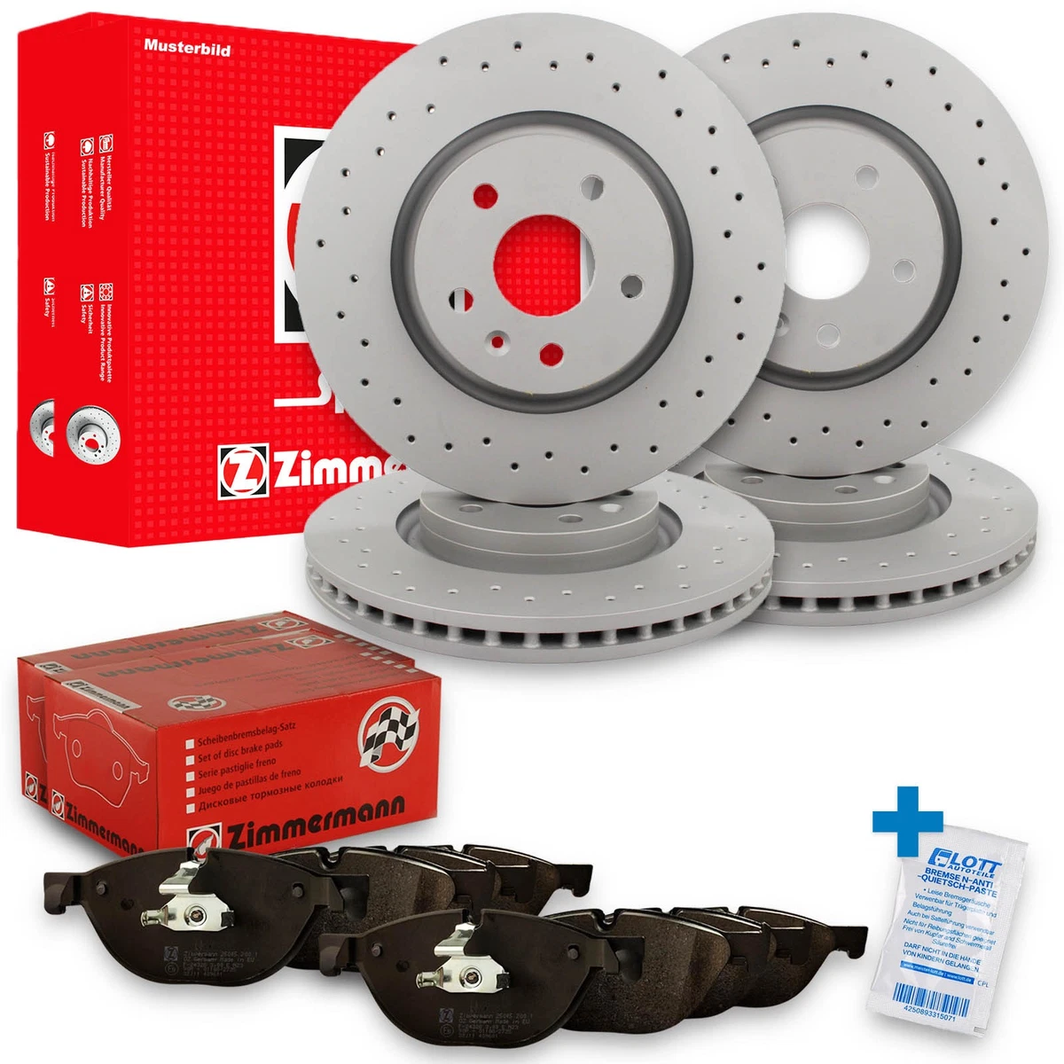 Гальмівні диски та колодки Zimmermann для MERCEDES-BENZ SPRINTER 5-т C